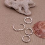 עגילי חישוק קטנים מדורגים מכסף 925 (1)