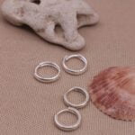 עגילי חישוק קטנים מדורגים מכסף 925 (5)