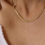 שרשרת זהב ללא תליון שטוחה ומיוחדת (1)