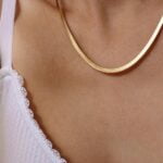 שרשרת זהב ללא תליון שטוחה ומיוחדת (2)