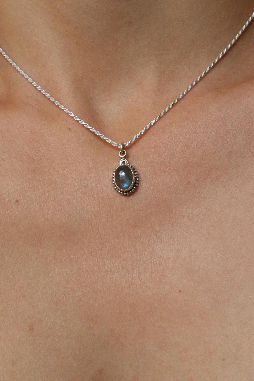 שרשרת לברדורייט כסף 925