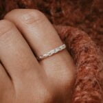 טבעת כסף קלועה בדוגמא של צמה דקה ועדינה כסף 925 (2)