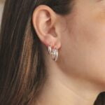 עגילי חישוק עבים מכסף 925