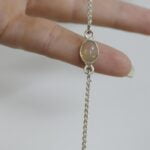 צמיד אופל לבן מכסף 925. צמיד אבן חן לאישה (1)