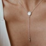 שרשרת צדף מכסף 925. שרשרת עניבה מכסף אמיתי עם תליון צדף מכסף 925 (1)