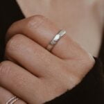 טבעת כסף מרוקעת עדינה. טבעות כסף עדינות לנשים. טבעות מרוקעות מכסף 925 (2)