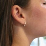 עגילי חישוק קטנים מכסף 925. עגילי חישוק מלופפים מכסף אמיתי (1)