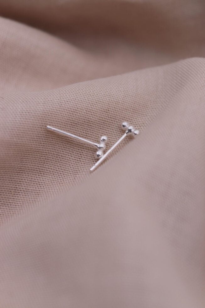 עגילים קטנים צמודים לאוזן מכסף 925 (1)