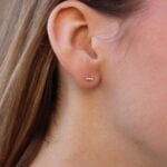 עגילים קטנים צמודים לאוזן מכסף 925