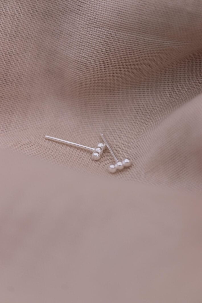 עגילים קטנים צמודים לאוזן מכסף 925 (2)